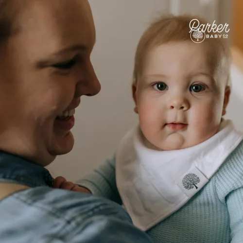 Vista 7 de Parker - Baberos tipo bandana para bebé, paquete de 4 baberos para niños, niñas, unisex