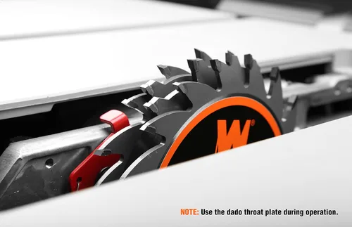 Vista 3 de WEN BL067D - Juego de hojas de dado apiladas con punta de carburo de 18 dientes de 6 pulgadas y 18 dientes para sierras de mesa de 8-1/4 y 10