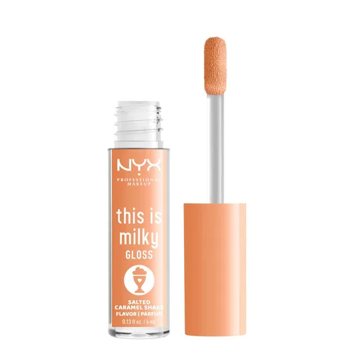 Vista 18 de NYX PROFESSIONAL MAKEUP This Is Milky Gloss, brillo de labios con hidratación de 12 horas, vegano, batido de cereza (rosa cereza)