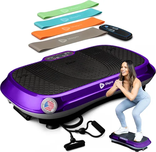 Vista 12 de LifePro Waver - Máquina de ejercicios de placa vibratoria para drenaje linfático, activación muscular, plataforma vibratoria de entrenamiento