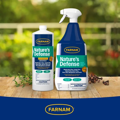 Vista 10 de Farnam Nature's Defense - Aerosol natural para moscas de caballo, concentrado líquido, mezcla con agua, 32 onzas, un cuarto de galón