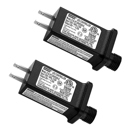 Vista 15 de 2 piezas de reemplazo transformador LED de 12 V 0.5 A JT-DC120V0500-C fuente de alimentación de clase 2 controlador de luz LED IP44 transformador