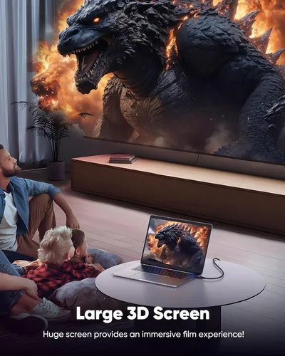 Vista 9 de Snowkids Cable HDMI 2.1 8K de 1.5 pies, Cable HDMI de Ultra Alta Velocidad de 48Gbps, 10K 8K@60Hz, 4K@120Hz Compatible