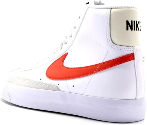 Vista 2 de Nike Blazer Mid 77 unisex para niños, Blanco, azul universitario, negro