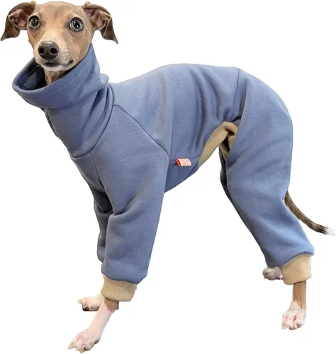 Vista 55 de D Doggy Star - Ropa de galgos italianos, enterizo elástico de neón para primavera y verano (talla S, naranja Onsi)