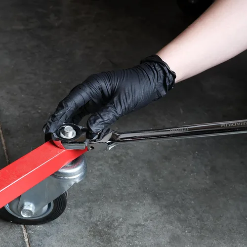 Vista 5 de ABN Cabezal flexible extralargo métrico de 12 puntas y doble caja Llave de trinquete