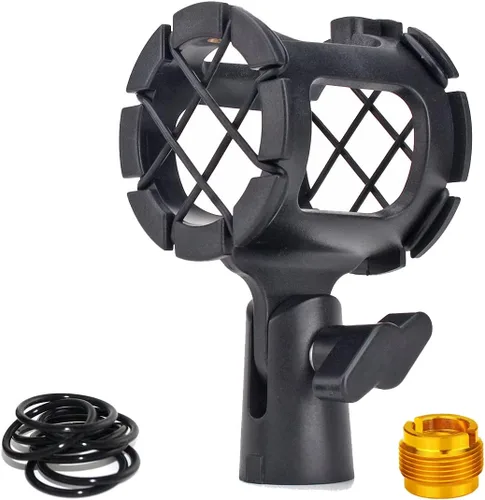 Cesta de micrófono Montaje de choque Universal Escopeta Micrófono Soporte de montaje de micrófono Anti Vibración Grabación Configuración para AT4021