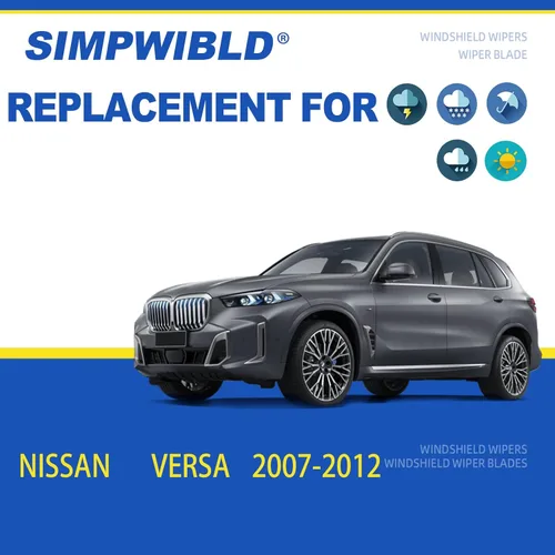 Vista 2 de SIMPWIBLD Reemplazo para Brazo de Limpiaparabrisas Trasero Nissan Versa 2007-2012, Fácil de Instalar (juego de 2)