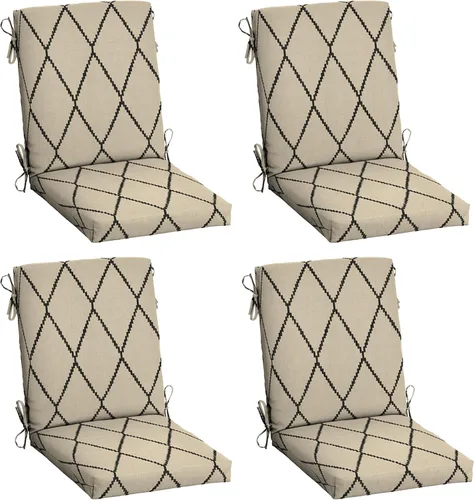 Vista 45 de Cojín para silla de comedor exterior Arden, 20 x 20 pulgadas, resistente a la lluvia, resistente a la decoloración, Alana Tile