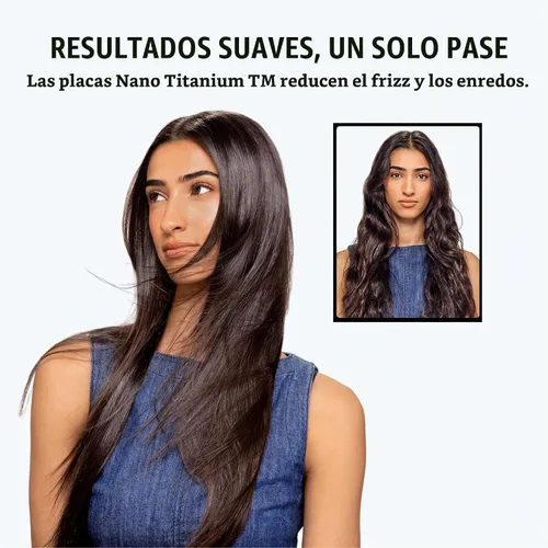 Vista 3 de BabylissPRO Nano Titanium Ultra-Sleek Hair Straightener, Flat Iron for All Hair Types