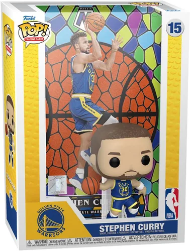 Vista 2 de Funko Tarjetas coleccionables Pop!: NBA - Stephen Curry, Golden State Warriors (Mosaico)