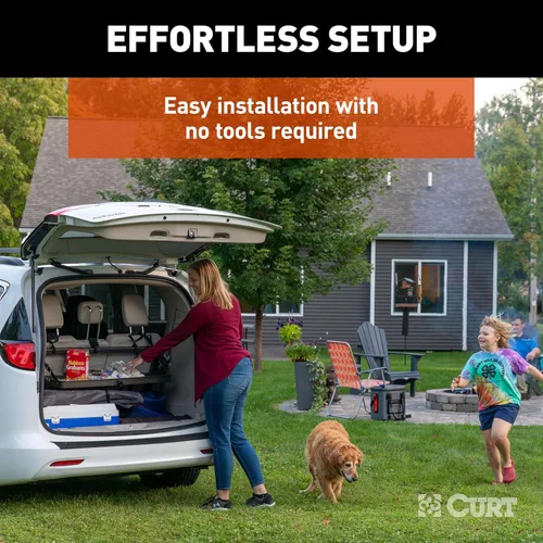 Vista 17 de CURT 18425 Pakka Cargo Caddie - Bandeja organizadora para respaldo de asiento, 34" x 14