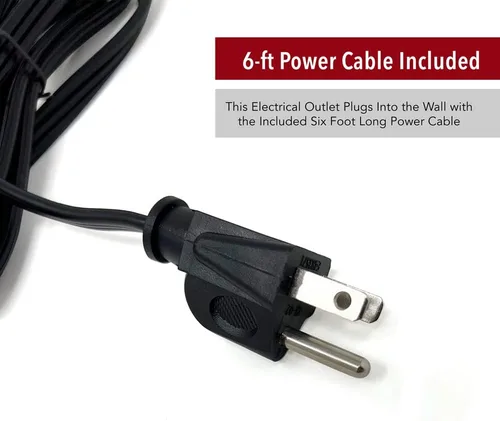 Vista 5 de Stealth Kit de toma múltiple para cargar accesorios eléctricos y añadir energía dentro de cajas fuertes para armas y cajas fuertes para el hogar