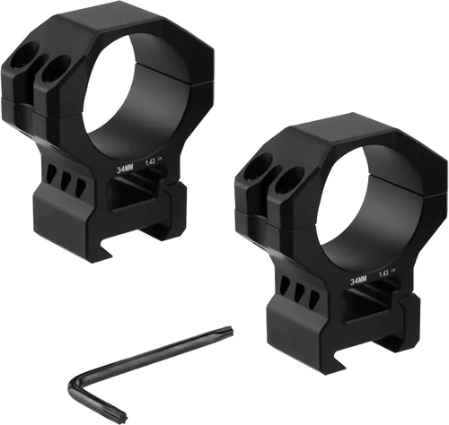 Vista 8 de 25.4/30/34mm Scope Rings, Medium/High Profile Scope Mounting Ring for 11/21mm Rail with Picatinny Top Rail Cover Heavy-Duty Screws, 2 Pack