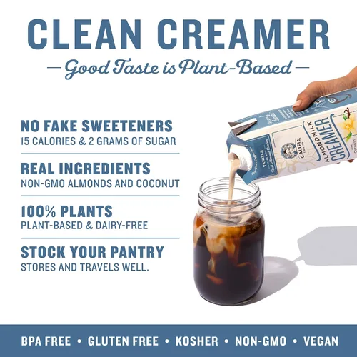 Vista 4 de Califia Farms - Crema para café de leche de almendra y avellana con crema de coco