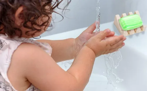 Vista 5 de Jabonera de silicona con desagüe para ducha, soporte de jabón para barra de baño, bandeja de secado de cascada autodrenante, soporte para esponja