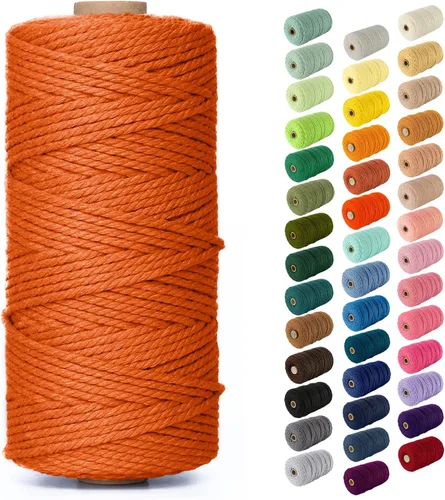 Vista 149 de Nook Theory Hilo de macramé de 3mm 109 yardas - Cuerda de macramé suave de 4mm, 5mm perfecta para nudos - Suministros de macramé para colgadores