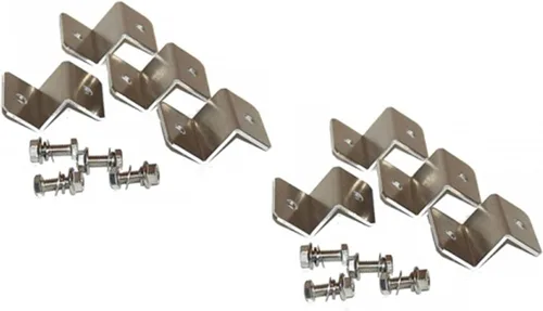 (2 Sets) Panel Solar Z Bracket Mount Set de montaje RV Barco Off Grid