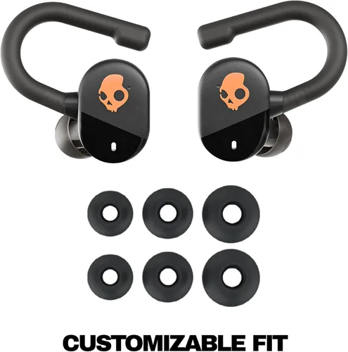 Vista 8 de Skullcandy Push Play Active Auriculares Inalámbricos, Auriculares Bluetooth, Ajuste con Aislamiento de Ruido, Batería de 34 Horas, Gancho de Ajuste