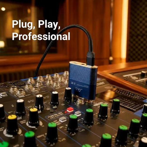 Vista 5 de Slash 6 LDAC Bluetooth DAC – aptX Adaptive/HD, USB y salida óptica, audio de alta resolución, amplificador de auriculares, adaptador inalámbrico