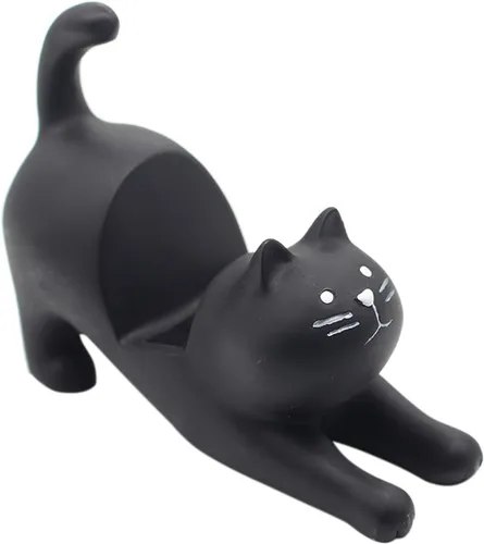 Vista 20 de BOLLEY JOSS Soporte de escritorio para teléfono celular, sofá rosa con lindo gato gatito para oficina, manos libres, ornamento para el hogar