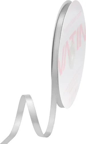 Vista 133 de VATIN - Cinta de satén de doble cara beige de 1/4", 25 yardas continuas, cinta de poliéster beige para ramo de lazos, envoltura de regalos, arreglo