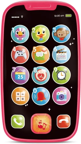 My First Smartphone - Juguete para bebé con teléfono celular, para niños pequeños y niños pequeños, 15 botones y funciones únicas, melodías