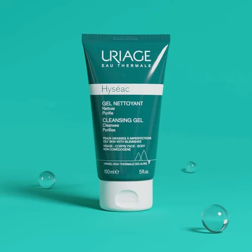 Vista 6 de Uriage Hyseac Imperfections Cleansing Gel Face & Body, Suitable for Back Acne, Gently Cleanses & Purifies, Eliminates Excess Sebum, Combination to