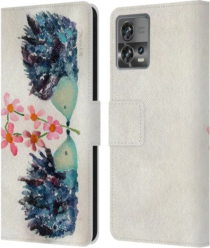 Vista 17 de Head Case Designs Officially Licensed Wyanne Quiet Creative Animals 2 Leather Book Wallet Case Cover Compatible with Motorola Moto Edge 30 Fusion