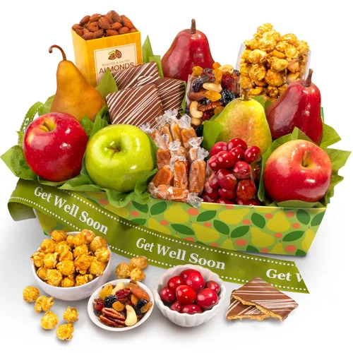 Vista 9 de Golden State Fruit - Bandeja de frutas para regalo