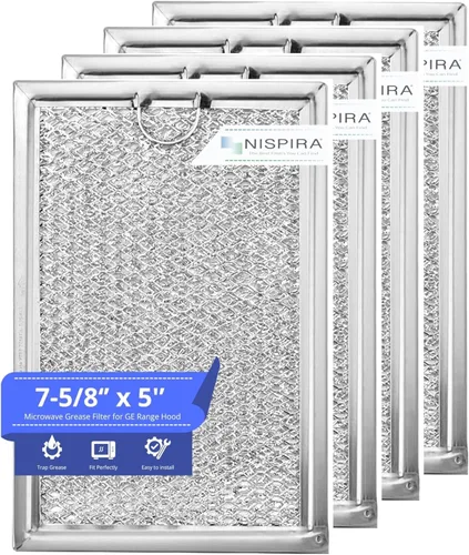 Repuesto filtro antigrasa de microondas para GE WB06X10309 (4 filtros)