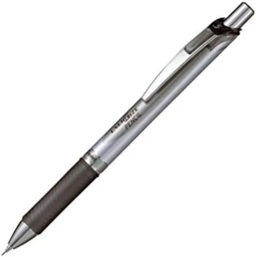 Vista 5 de Pentel Lápiz mecánico, Energize, 0.020 in, blanco perla y negro (PL75-AW)