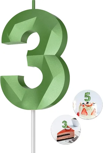 Vista 86 de Velas de cumpleaños con números (0 velas negras), forma de diamante 3D, decoración de pastel de feliz cumpleaños para niños y hombres, cumpleaños