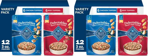 Vista 13 de Blue Buffalo Delectables - Cubrealimentos para perros sin granos de carne