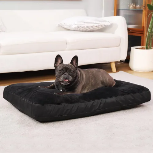 Vista 4 de NUPIDA - Cama para perro tipo jaula impermeable de lujo, camas para perros de felpa con funda extraíble lavable, antideslizante, colchón para dormir