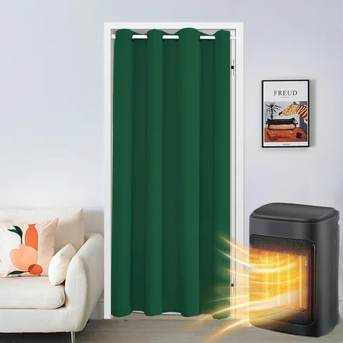 Vista 16 de SK Studio Cortinas opacas para armario, cortinas opacas con aislamiento térmico y ojales, cortinas de puerta para divisor de habitación, pasillo