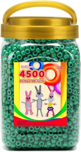 Vista 26 de IOOLEEM Cuentas de pony (2000 piezas, cuentas de pony negras), cuentas para hacer joyas, cuentas para manualidades, suministros para ensartar