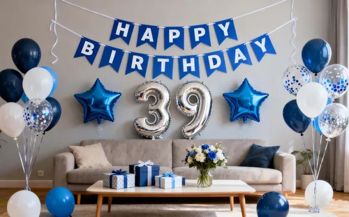 Vista 10 de Decoración de fiesta de cumpleaños número 30, globos de papel de aluminio de látex con el número 30, globos de látex con confeti para hombres, él