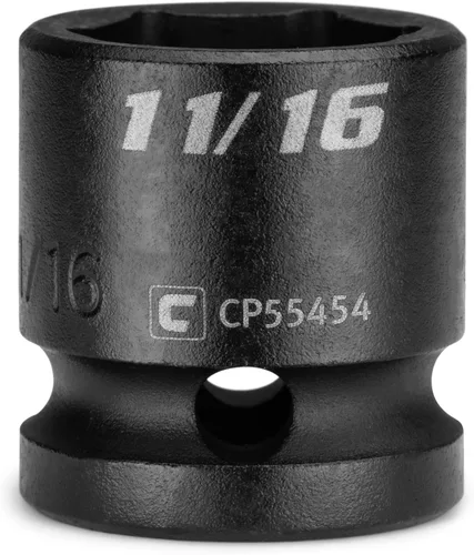 Vista 13 de Capri Tools Dado de impacto corto de 1 pulgada, transmisión de 1/2 pulgada, 6 puntos, SAE