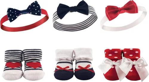 Vista 86 de Hudson Baby Conjunto de regalo de diadema y calcetines para niña