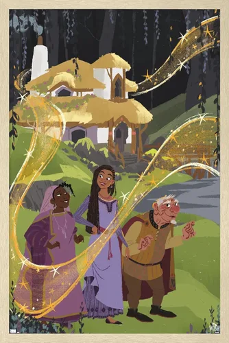 Vista 5 de Trends International Disney Wish - Póster de collage 1 (familiar), 14.72 x 22.37 pulgadas, versión premium sin marco