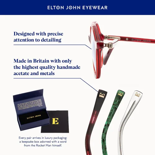 Vista 2 de Elton John Eyewear Glasses for Men & Women, Polarized Sunglasses - Sun Glasses with Polarized Lenses & 100% UV Protection