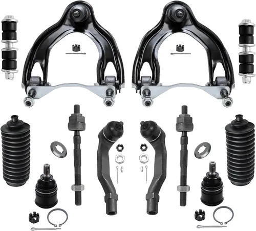 Vista 18 de Detroit Axle - Kit de suspensión de 12 piezas para Nissan Pathfinder Frontier Xterra, 4 brazos de control inferior y superior, 4 barras