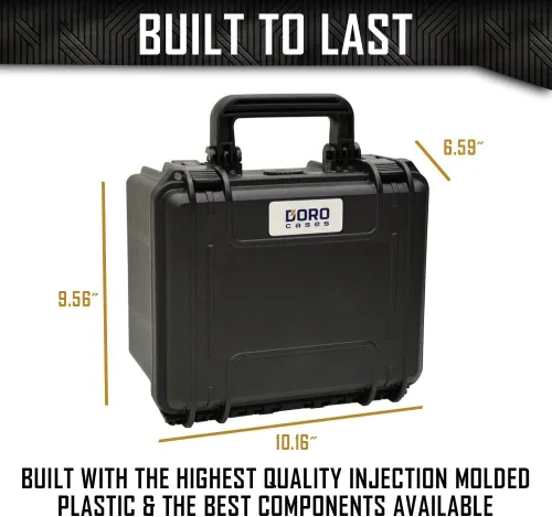 Vista 4 de Estuche de almacenamiento para pistola 25 Estuche de pistola impermeable Doro con inserto de espuma Mycasebuilder personalizado Estuche