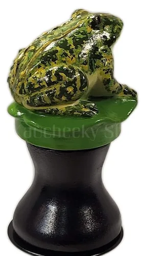 Vista 16 de OKaucheeky, Decorative, Heavy-Duty, Steel, Rolling Hose Guide Hand Painted in USA, Frog