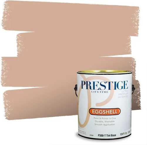 Vista 16 de PRESTIGE Pintura exterior e imprimación en uno, bronceado Aberdeen, plano, 1 galón