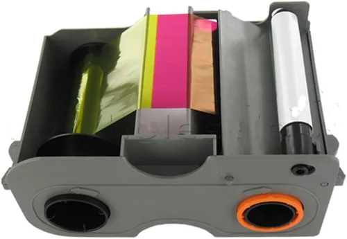 Vista 2 de Cinta de color original Fargo 45100 YMCKO para impresoras DTC4250 y 4000, 250 imágenes