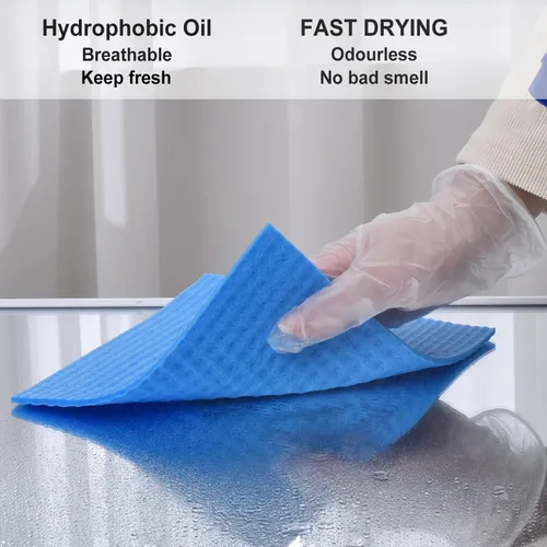 Vista 3 de METUUTER Paquete de 10 paños de cocina suecos, paños de cocina reutilizables compostables de celulosa para cocina y uso doméstico