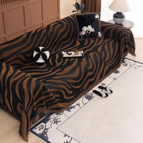 Vista 3 de ROOMLIFE Leopard Couch Cover Boho Sofa Covers for 3 Cushion Couch Washable, Furniture Protector Sofa Couch Cover for Dogs, Soft Breathable Sofa