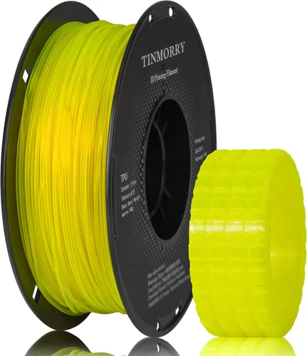 Vista 24 de TINMORRY - Filamento de poliuretano termoplástico (TPU) de 1.75 mm para impresora 3D, 1 bobina de 2.2 libras/1 kg, verde esmeralda transparente